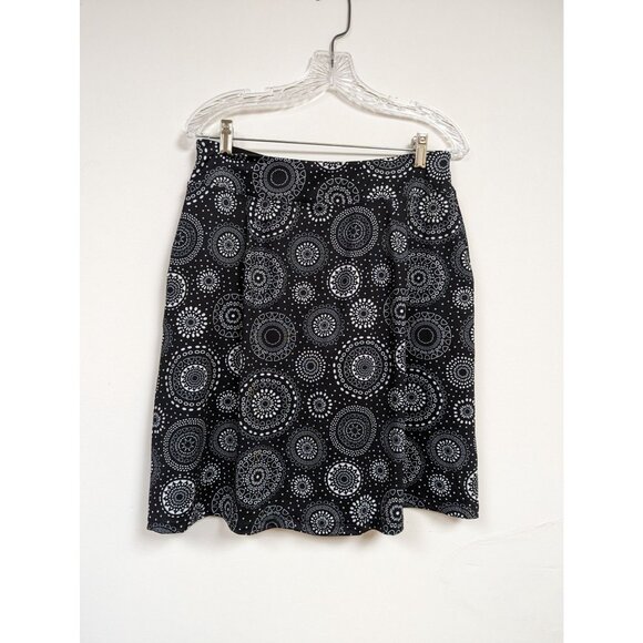 Skort Size L Skirt Black White Christopher Womens - Picture 3 of 4